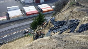 Drilling Of Horizontal Drains Above State Highway
